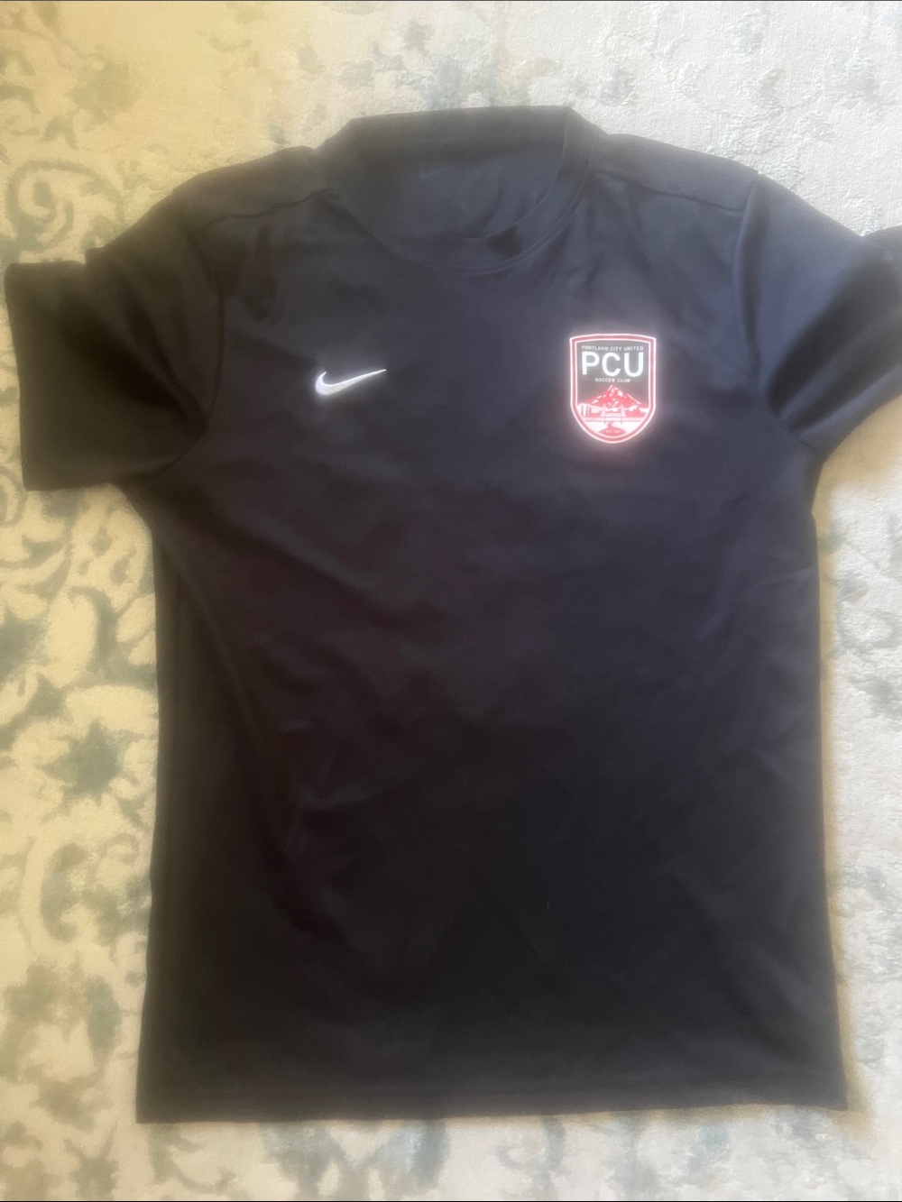 Nike Black Athletic Performance Tee with PCU Crest
